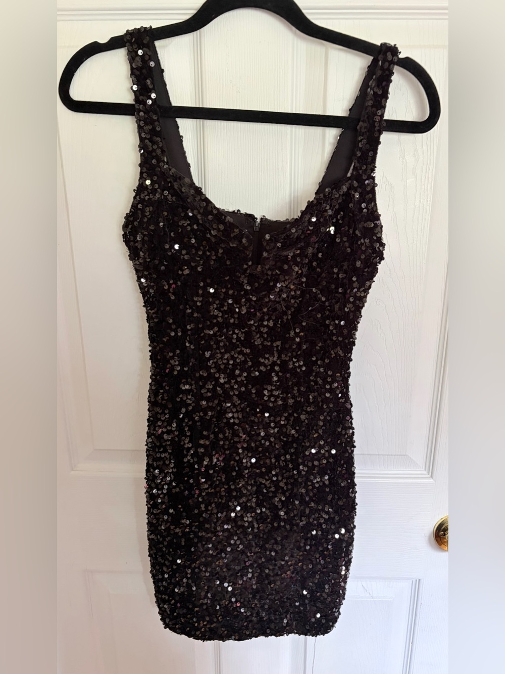 Forever 21 Black Sequin Mini Dress